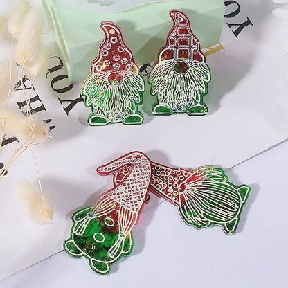 Santa Claus Silicone Hanging Sign Mould