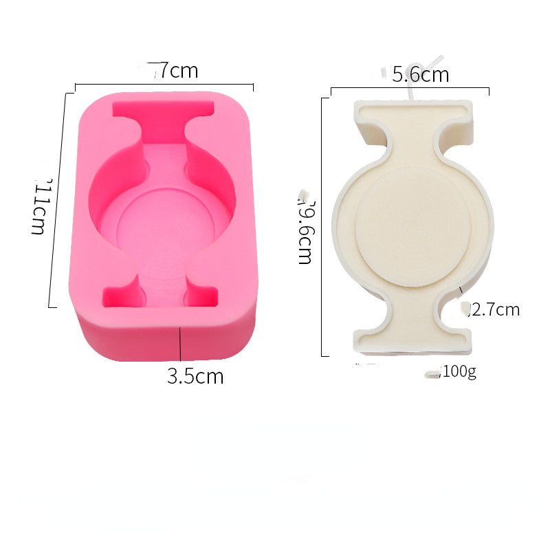 DIY Handmade Molds Three Irregular Shape Candle Silicone