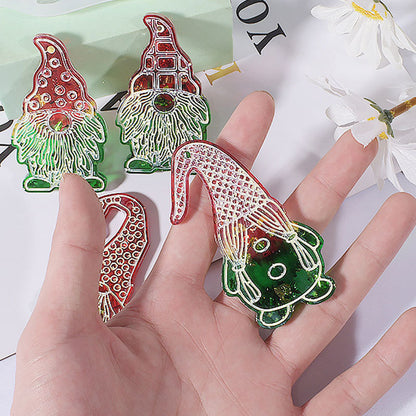 Santa Claus Silicone Hanging Sign Mould