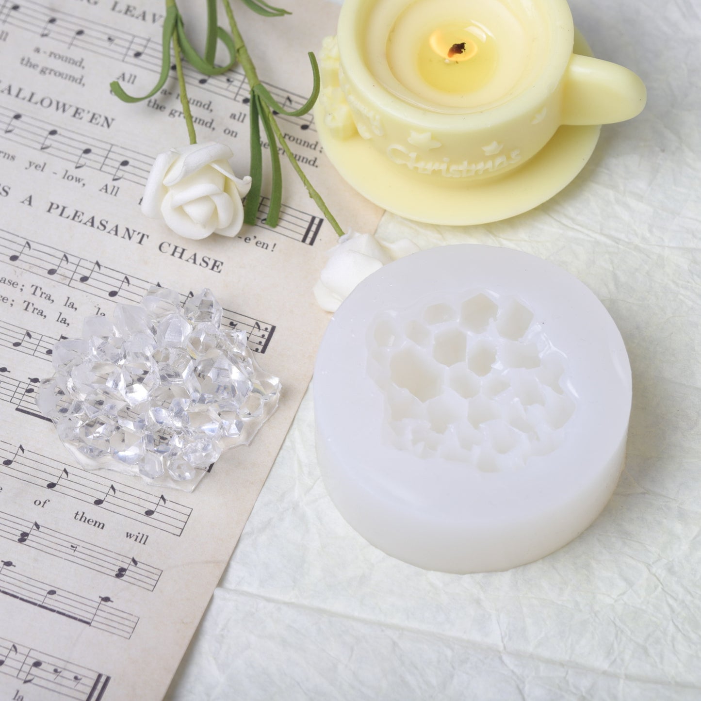Crystal Cluster Mould DIY Glue Ice Aromatherapy