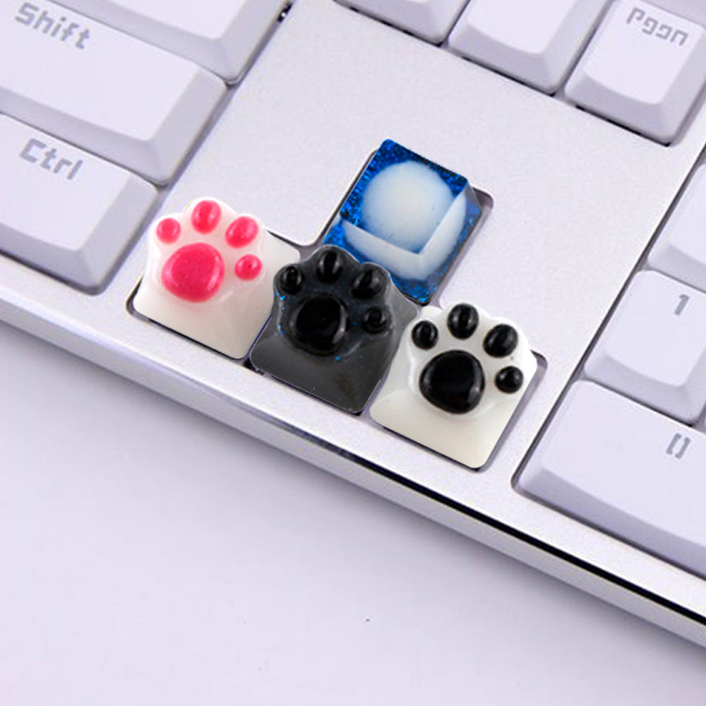 Key Cap Mold DIY Mirror Mechanical Keyboard OEM Computer Cat Claw Silicone Mold Crystal Epoxy Mold