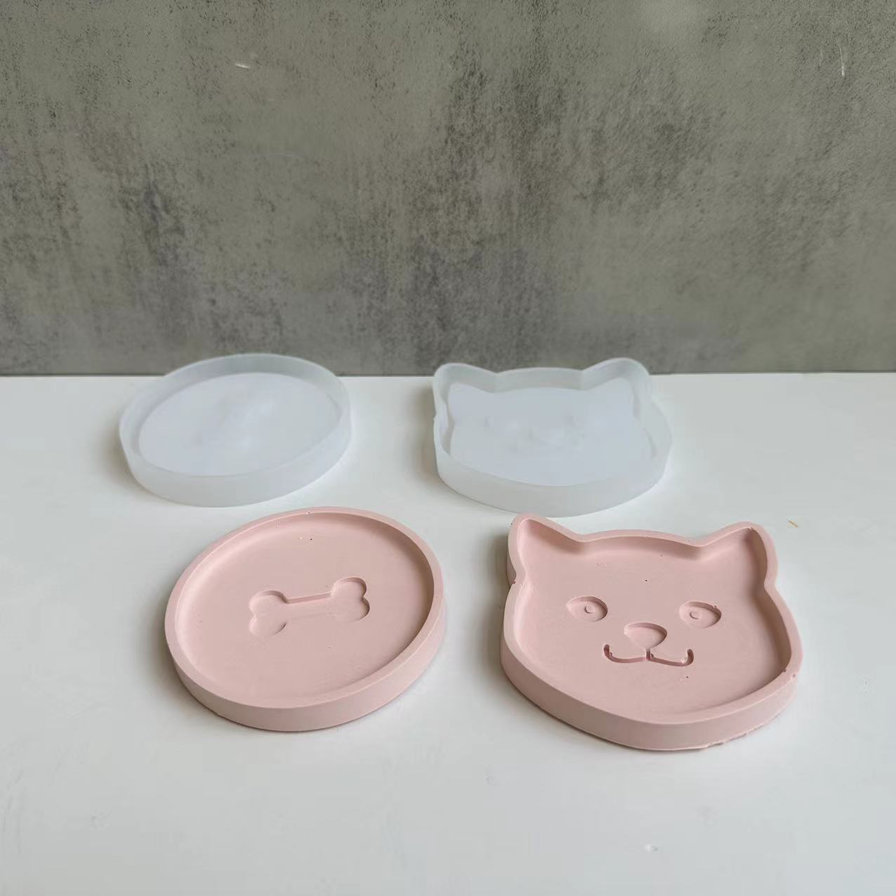 Cat Bone Pet Coaster Silicone Mould