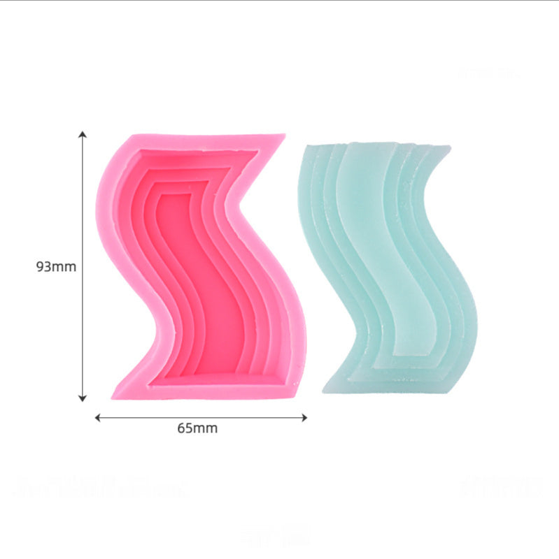 DIY Handmade Molds Three Irregular Shape Candle Silicone
