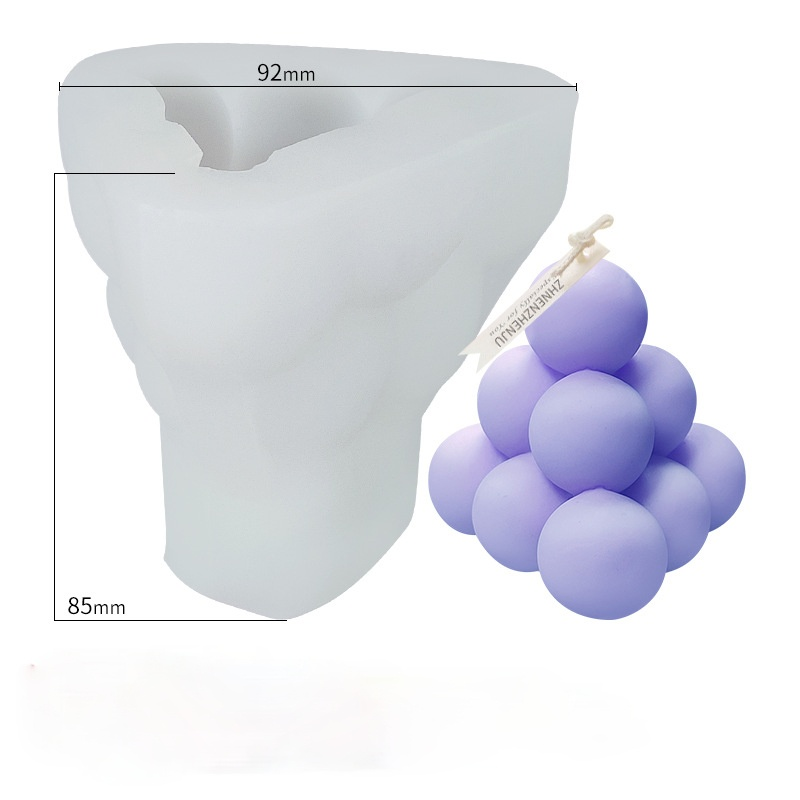 DIY Handmade Molds Three Irregular Shape Candle Silicone