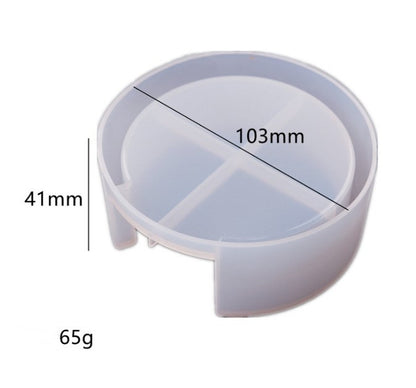 Epoxy Resin Coaster Round Coaster Silicone Mirror Mold