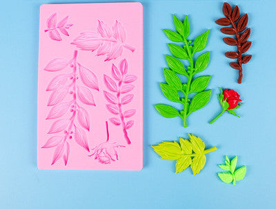 Leaf Fondant Tools Rose Silicone Molds Cake Decorating Cake Molds Chocolate Baking Tools