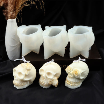 Halloween Silicone Skull Candle Mould