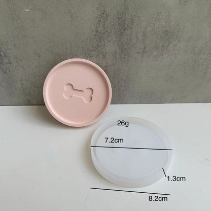 Cat Bone Pet Coaster Silicone Mould