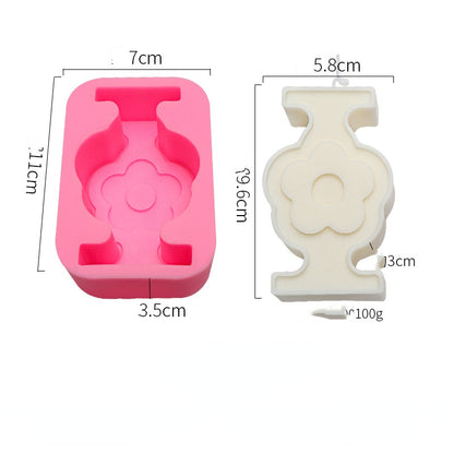 DIY Handmade Molds Three Irregular Shape Candle Silicone