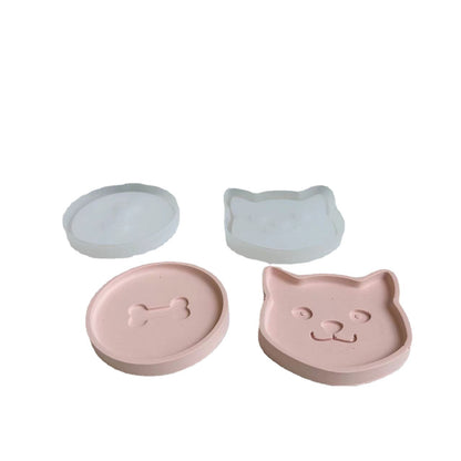 Cat Bone Pet Coaster Silicone Mould