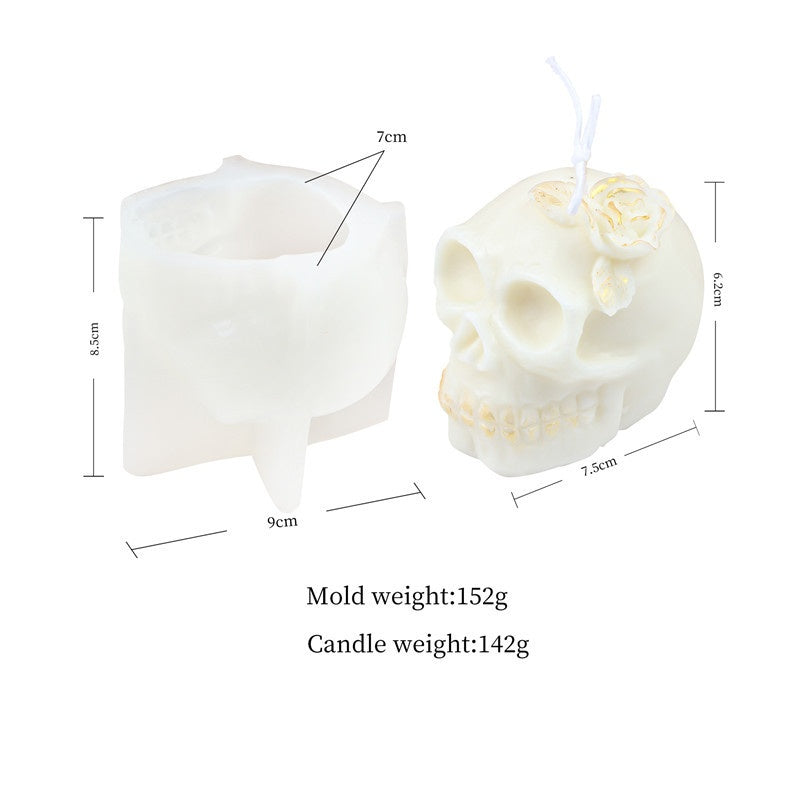 Halloween Silicone Skull Candle Mould