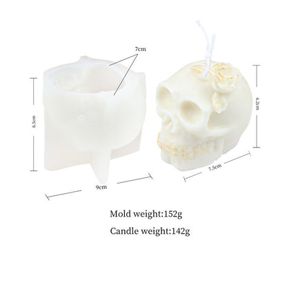 Halloween Silicone Skull Candle Mould